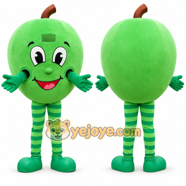 Green Apple Mascot Costume