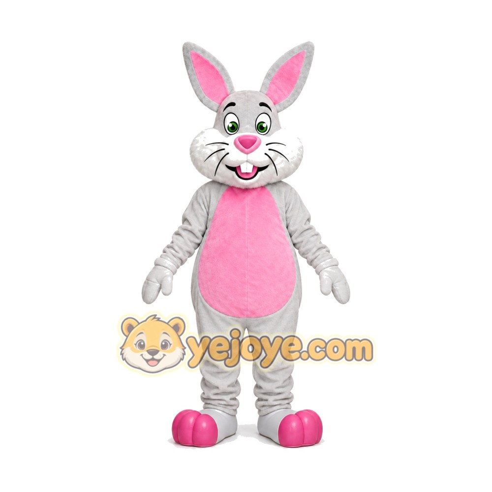 Happy Rabbit Mascot Costume Happy Rabbit Mascot Costume