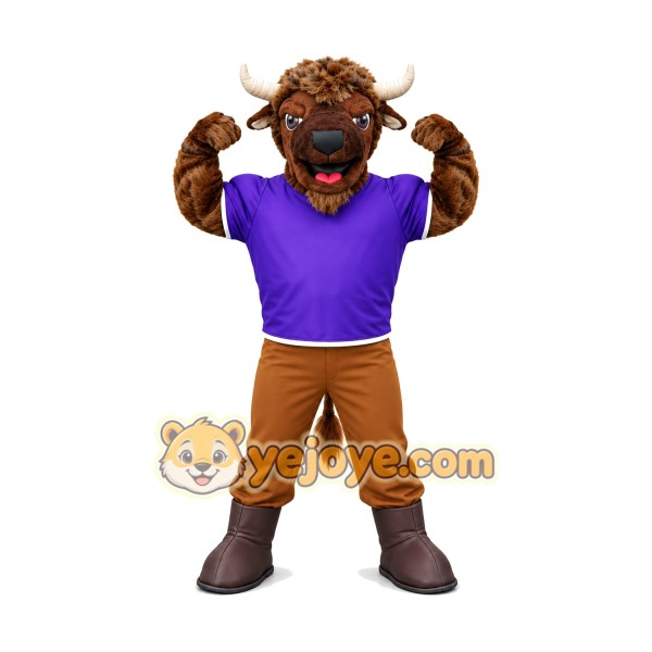 Realistic Buffalo Mascot Costume Realistic Buffalo Mascot Costume