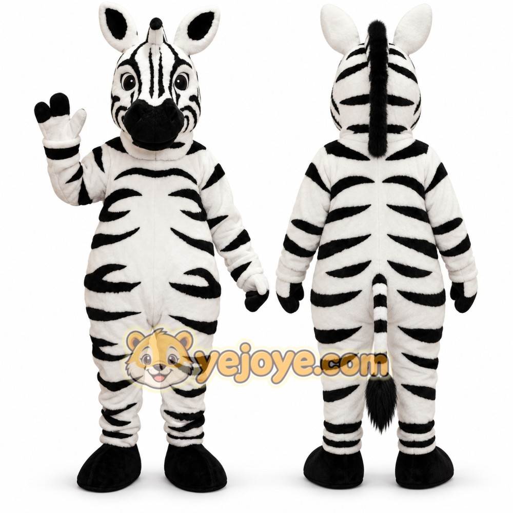 Realistic Zebra Mascot Costume Realistic Zebra Mascot Costume