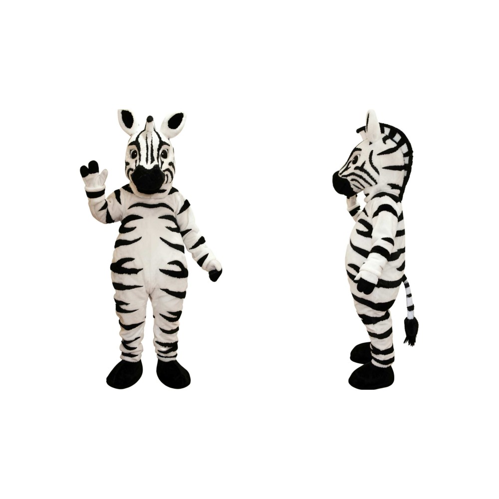 Realistic Zebra Mascot Costume