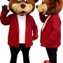 Happy Lightweight Bear Mascot Costume