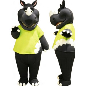 Happy Lightweight Hippo Mascot Costume