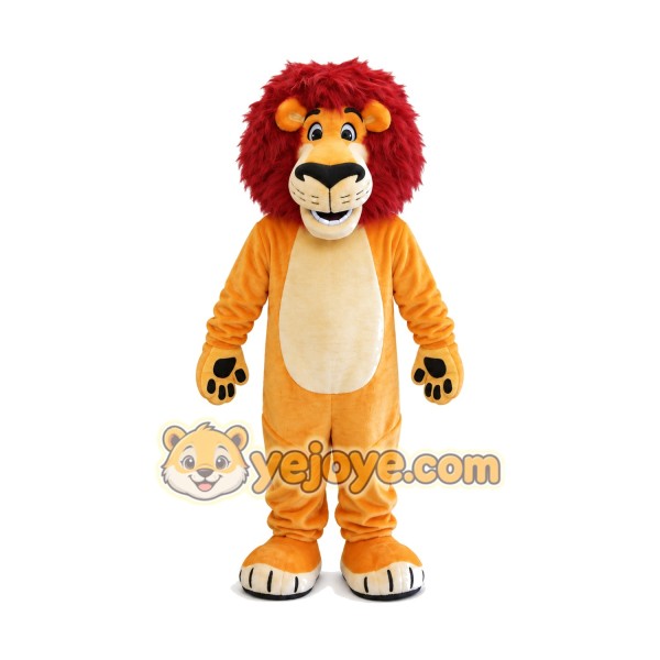 Red Hair Lion Mascot Costume