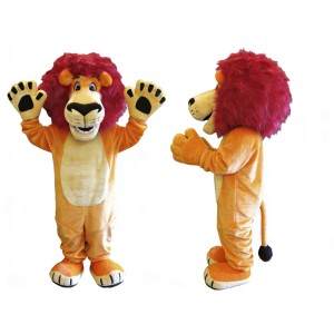 Red Hair Lion Mascot Costume