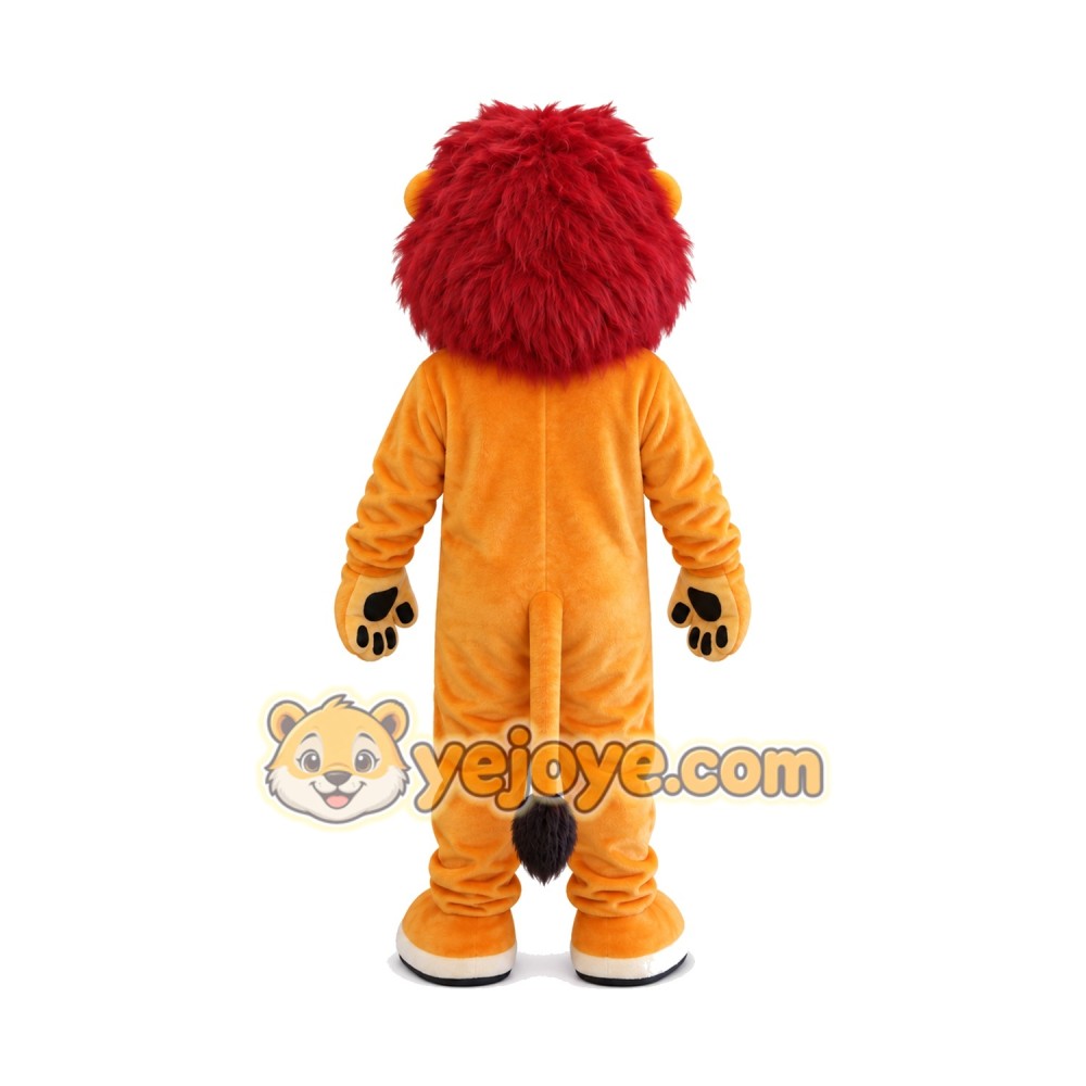 Red Hair Lion Mascot Costume Red Hair Lion Mascot Costume