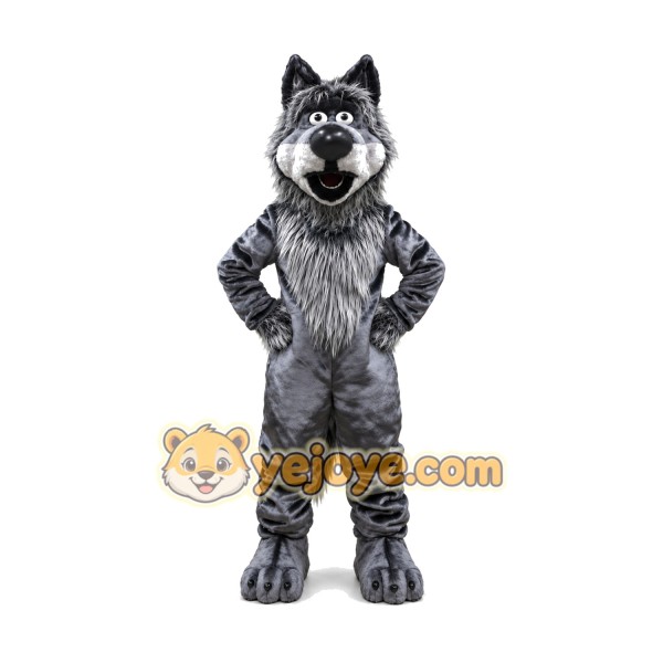 Grey Lightweight Wolf Mascot Costume Grey Lightweight Wolf Mascot Costume