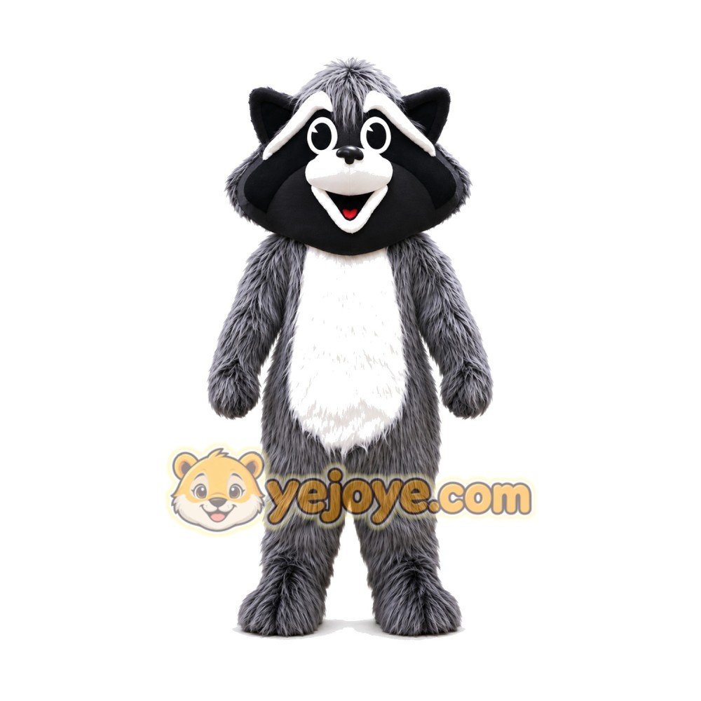 Grey Raccoon Mascot Costume