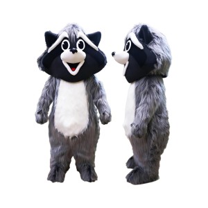 Grey Raccoon Mascot Costume