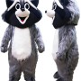 Grey Raccoon Mascot Costume