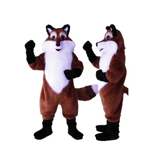 Happy Lightweight Fox Mascot Costume
