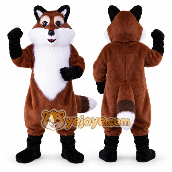 Happy Lightweight Fox Mascot Costume