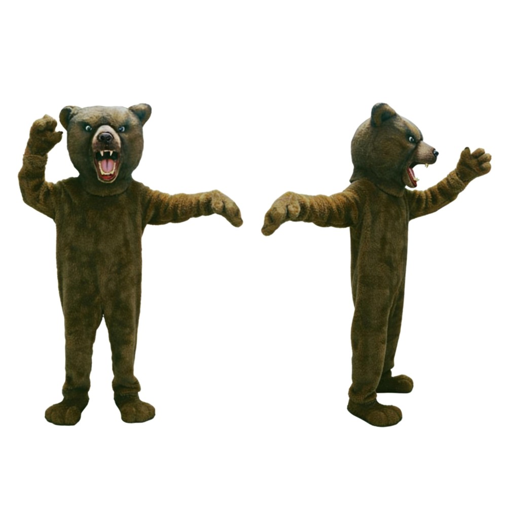 Fierce Brown Bear Mascot Costume