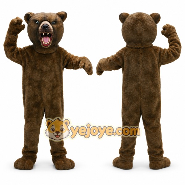 Fierce Brown Bear Mascot Costume