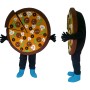 Realistic Pizza Mascot Costume