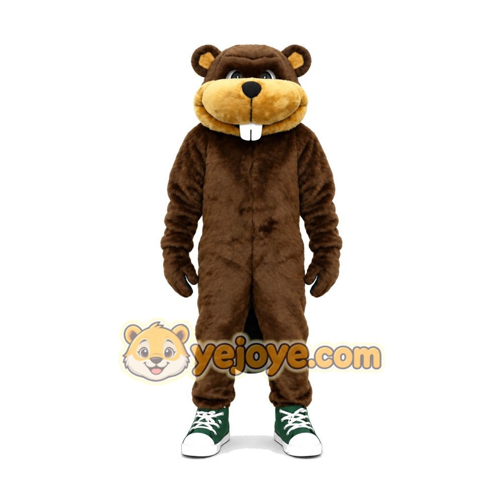 Realistic Beaver Mascot Costume Realistic Beaver Mascot Costume