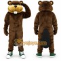 Realistic Beaver Mascot Costume