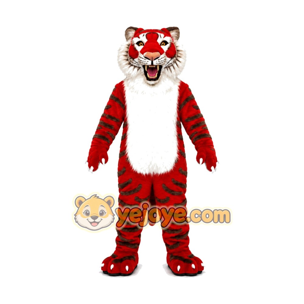 Realistic Tiger Mascot Costume Realistic Tiger Mascot Costume