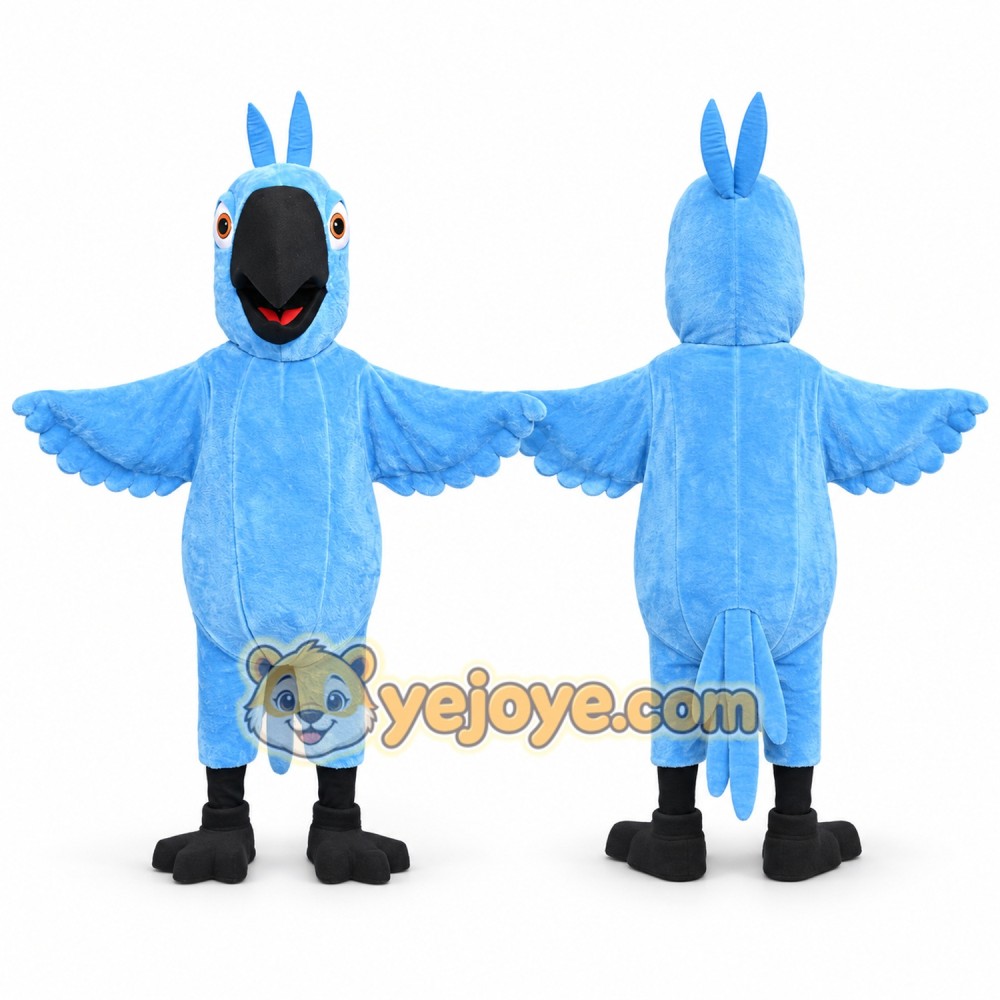 Blue Parrot Mascot Costume