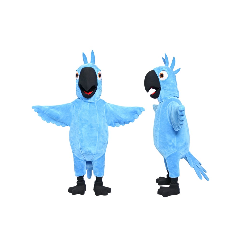 Blue Parrot Mascot Costume
