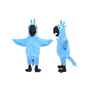 Blue Parrot Mascot Costume