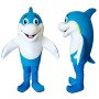 Blue Dolphin Mascot Costume