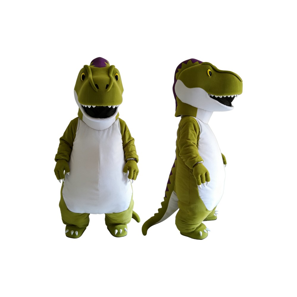 Green Dinosaur Mascot Costume