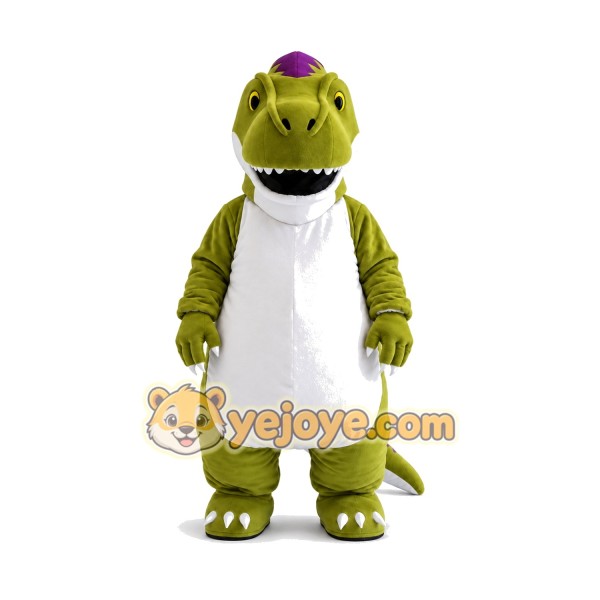 Green Dinosaur Mascot Costume