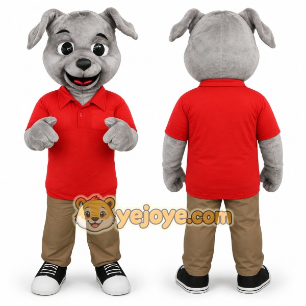 Cute Bulldog Mascot Costume