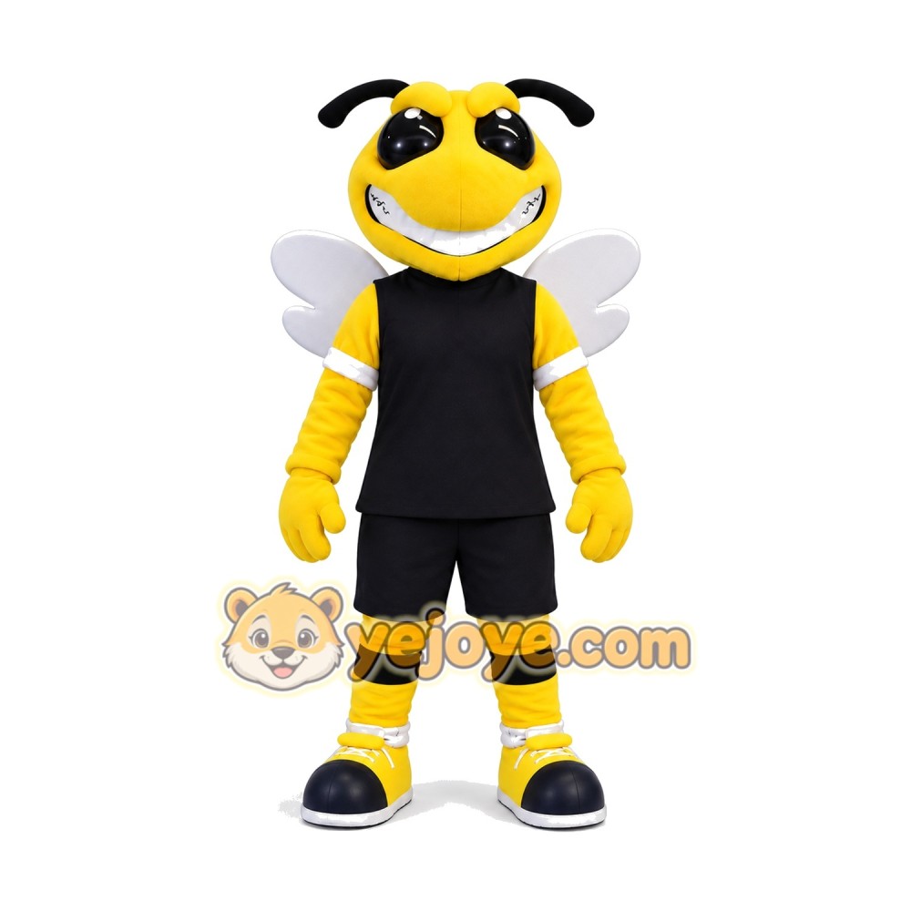 Happy Hornet Mascot Costume Happy Hornet Mascot Costume