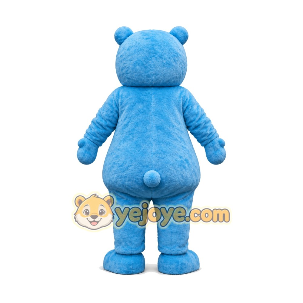 Happy Blue Bear Mascot Costume Happy Blue Bear Mascot Costume