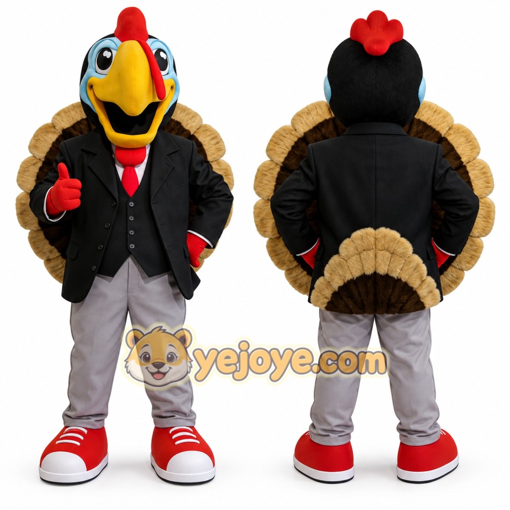 Cute Turkey Mascot Costume