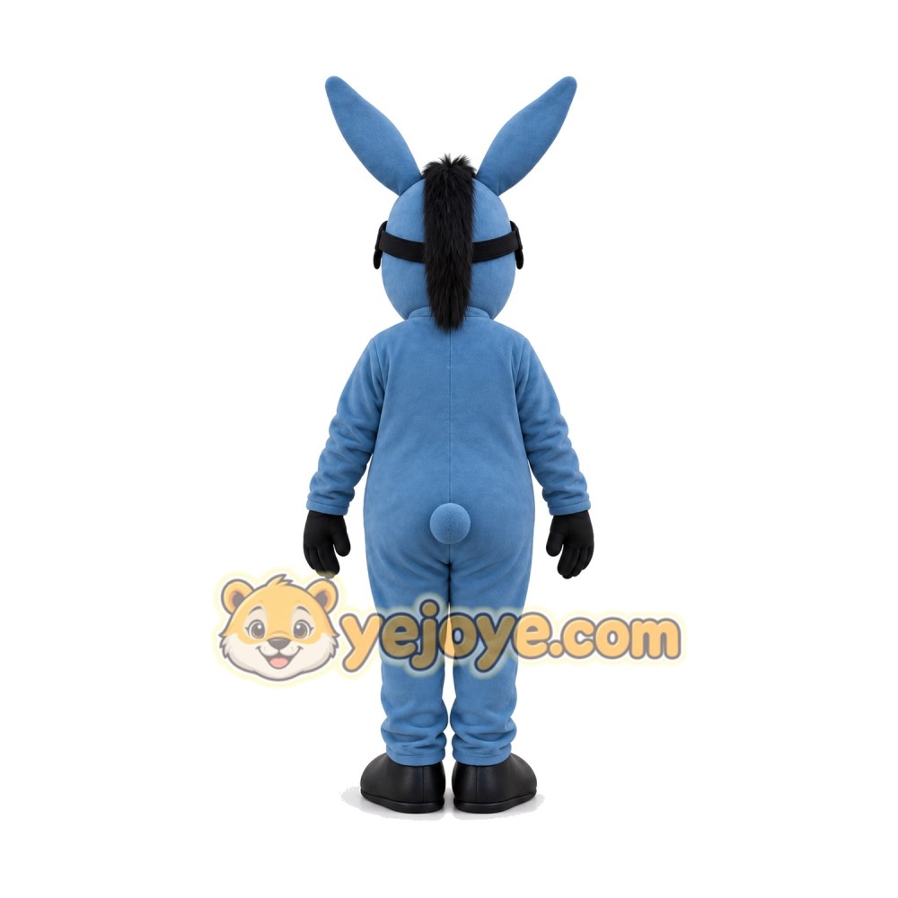 Blue Donkey Mascot Costume Blue Donkey Mascot Costume