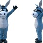 Blue Donkey Mascot Costume