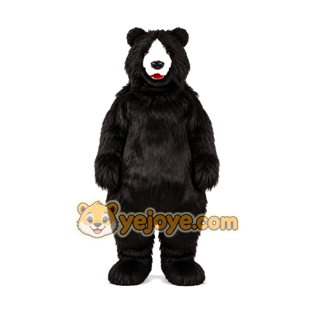 Realistic Black Bear Mascot Costume Realistic Black Bear Mascot Costume