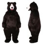 Realistic Black Bear Mascot Costume
