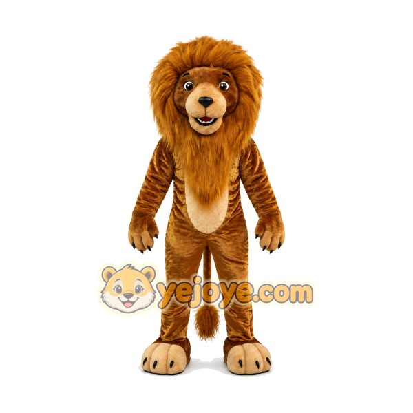 Realistic Adult Lion Mascot Costume