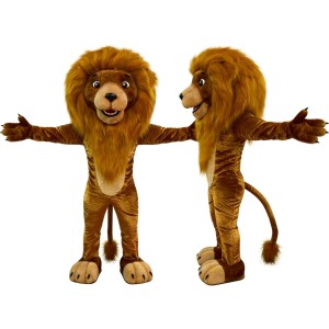 Realistic Adult Lion Mascot Costume