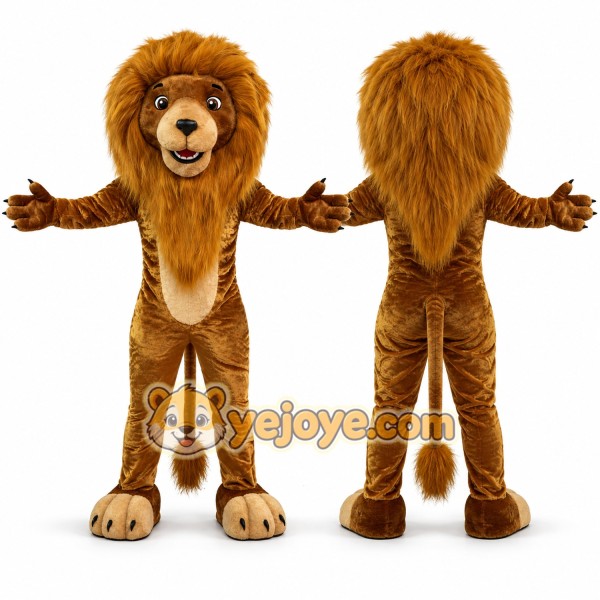 Realistic Adult Lion Mascot Costume