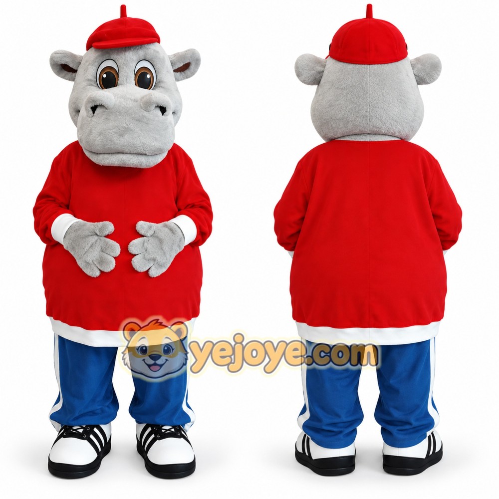 Realistic Hippo Mascot Costume Realistic Hippo Mascot Costume