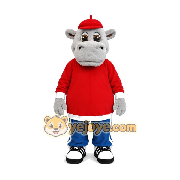 Realistic Hippo Mascot Costume