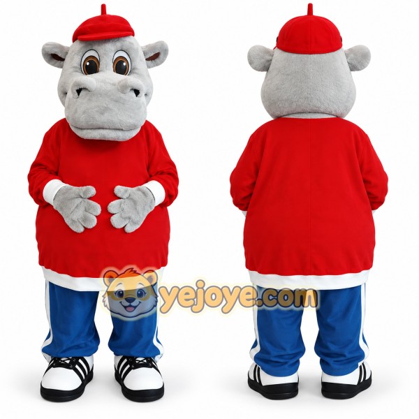 Realistic Hippo Mascot Costume