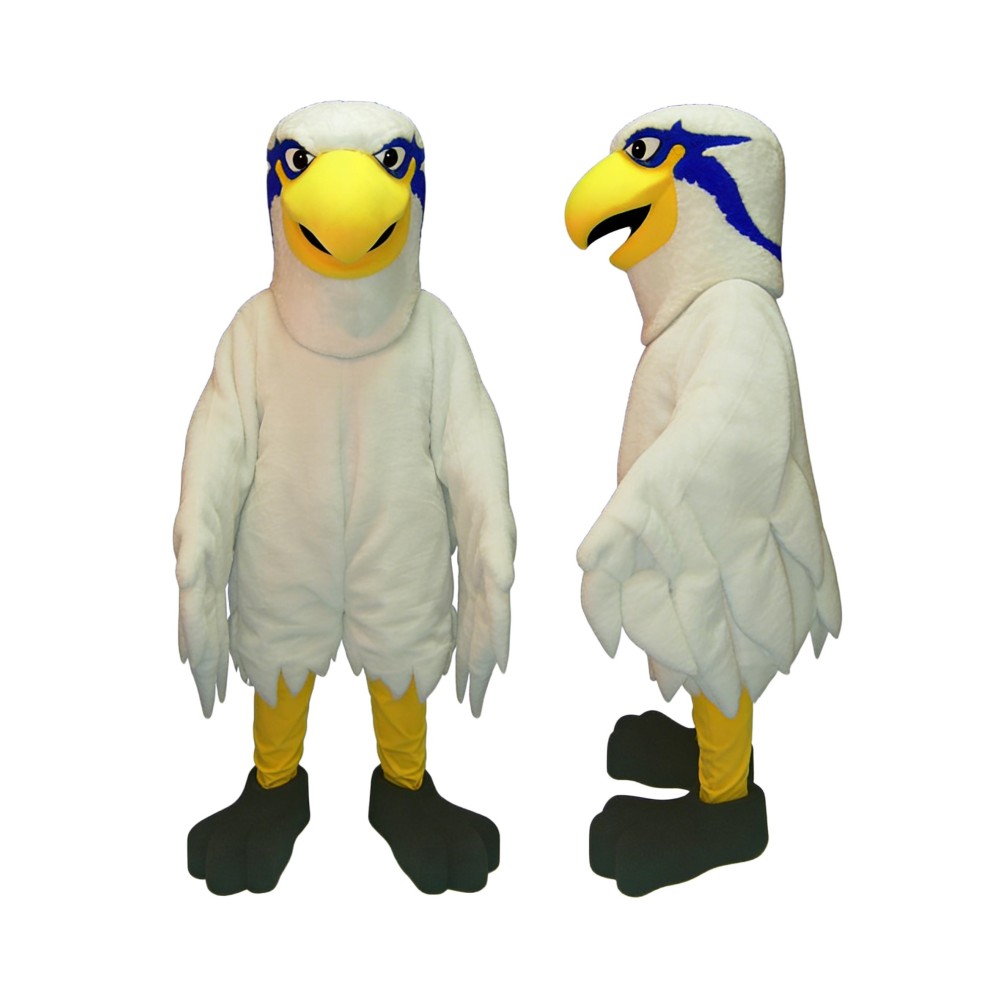 White Hawk Mascot Costume