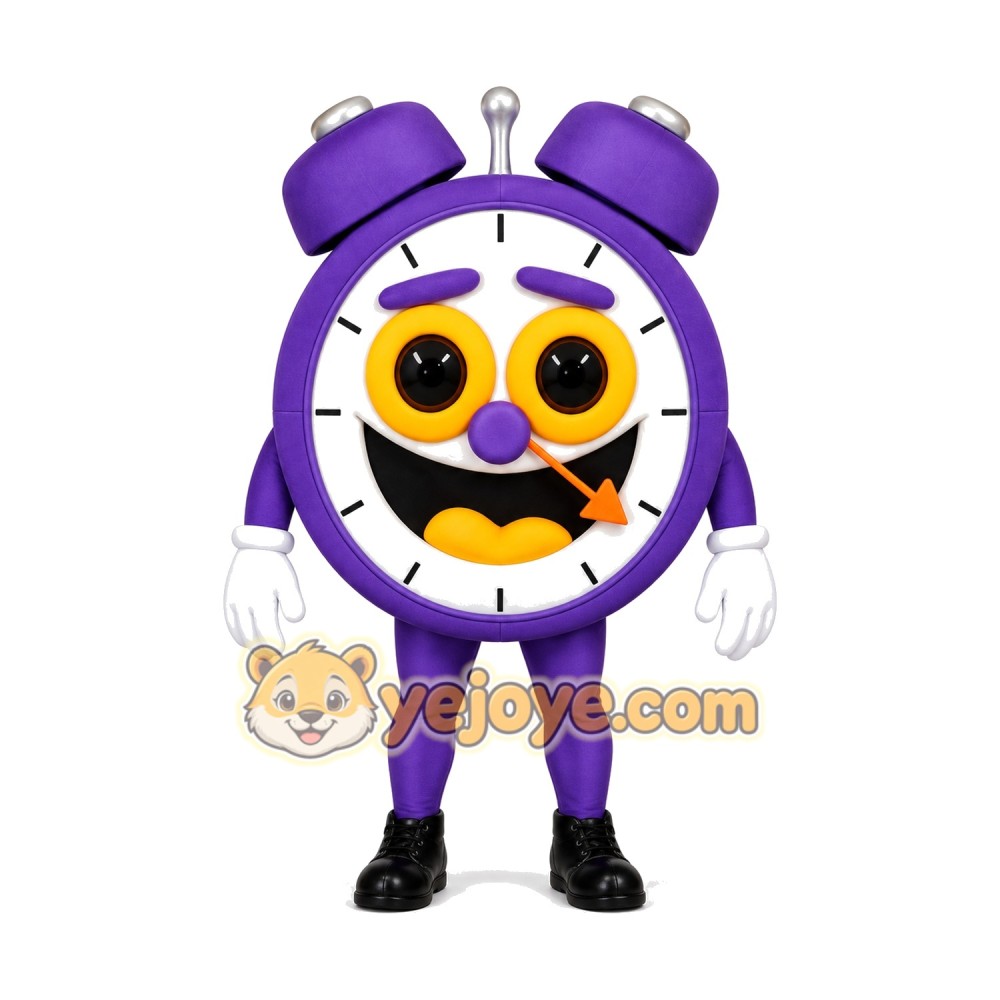 Alarm Clock Mascot Costume Alarm Clock Mascot Costume