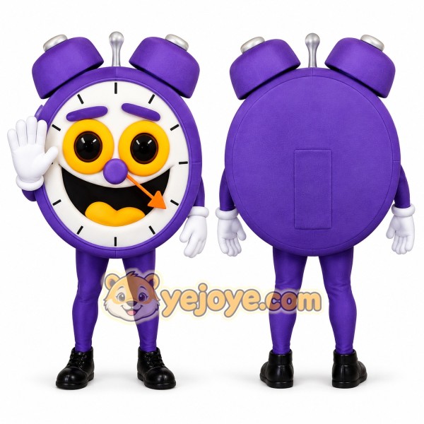 Alarm Clock Mascot Costume
