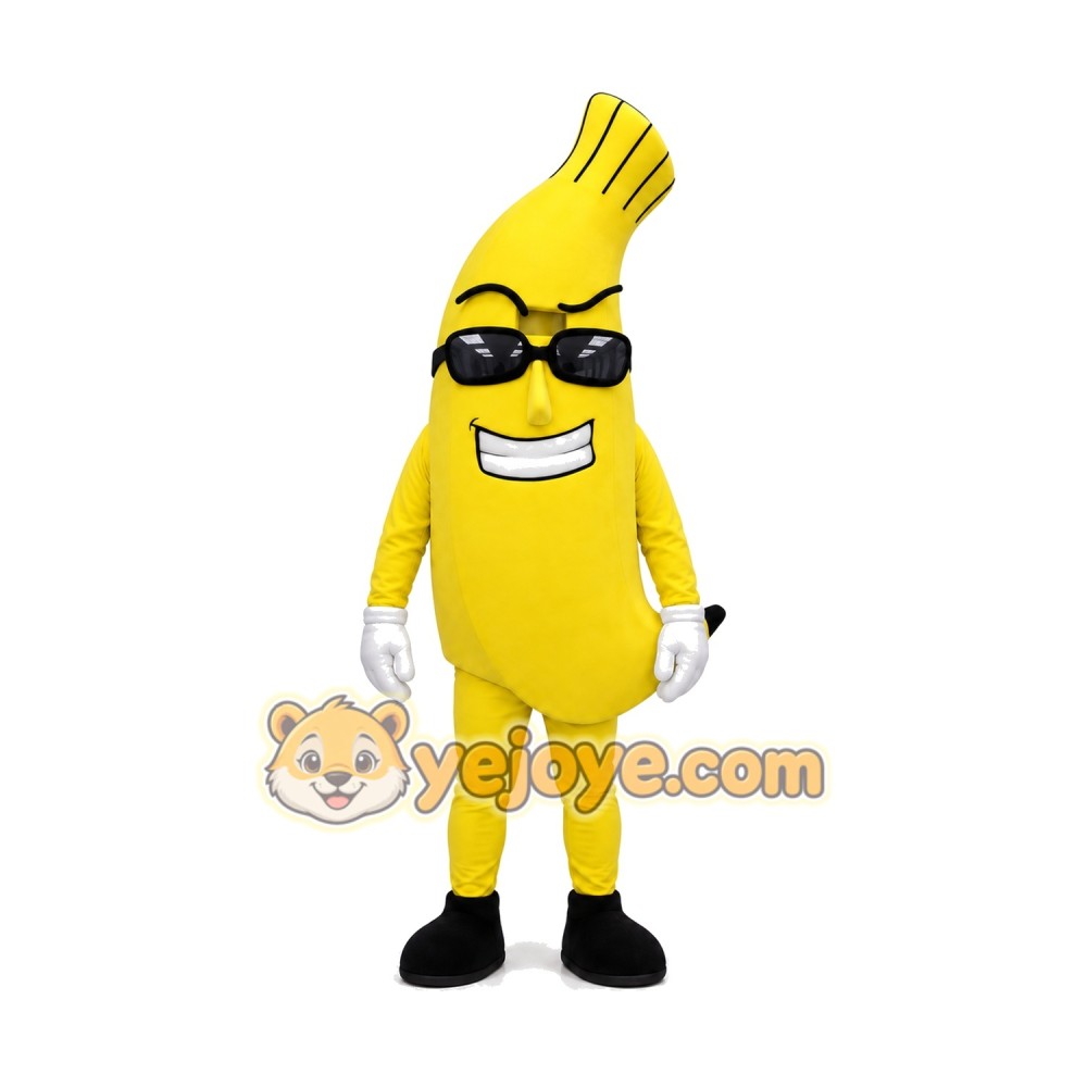 Happy Banana Mascot Costume Happy Banana Mascot Costume