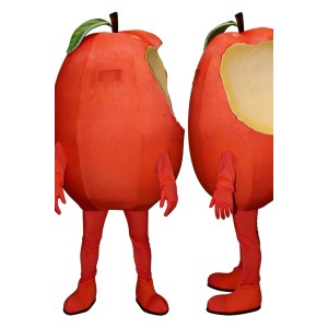 Red Apple Mascot Costume
