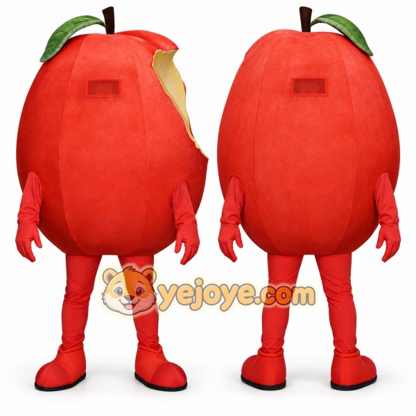 Red Apple Mascot Costume
