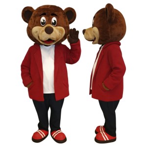 Happy Brown Bear Mascot Costume