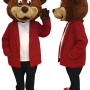 Happy Brown Bear Mascot Costume